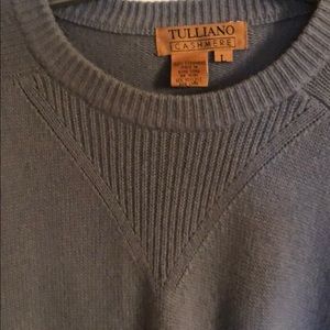 Sweaters - TULLIANO MEN CASHMERE LARGE VTG GRAY SWEATER Sweaters - TULLIANO MEN CASHMERE LARGE VTG GRAY SWEATER